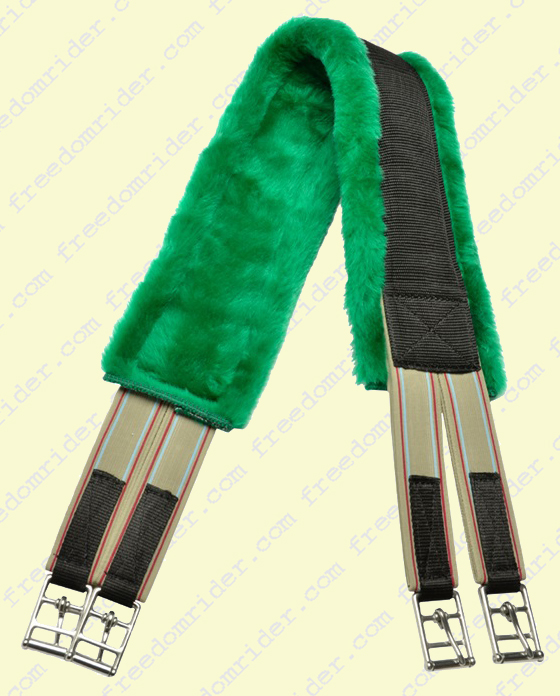 Fleece Girth with Elastic Ends in Colors